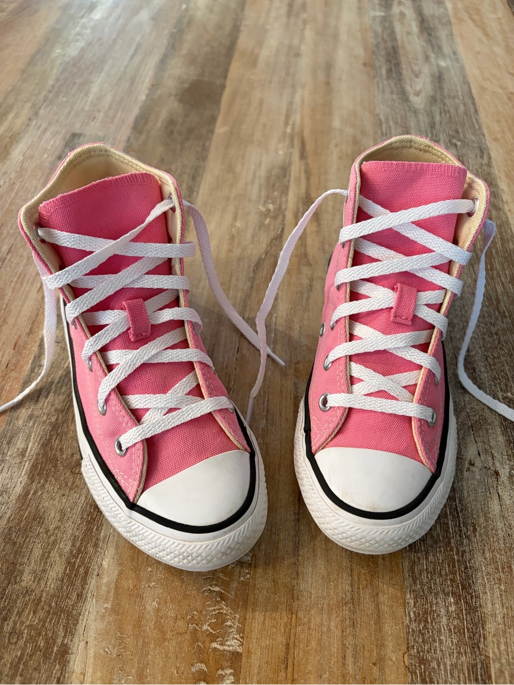Converse Chuck Taylor All Star High Top Youth Size 13 Pink Canvas Sneakers Kids